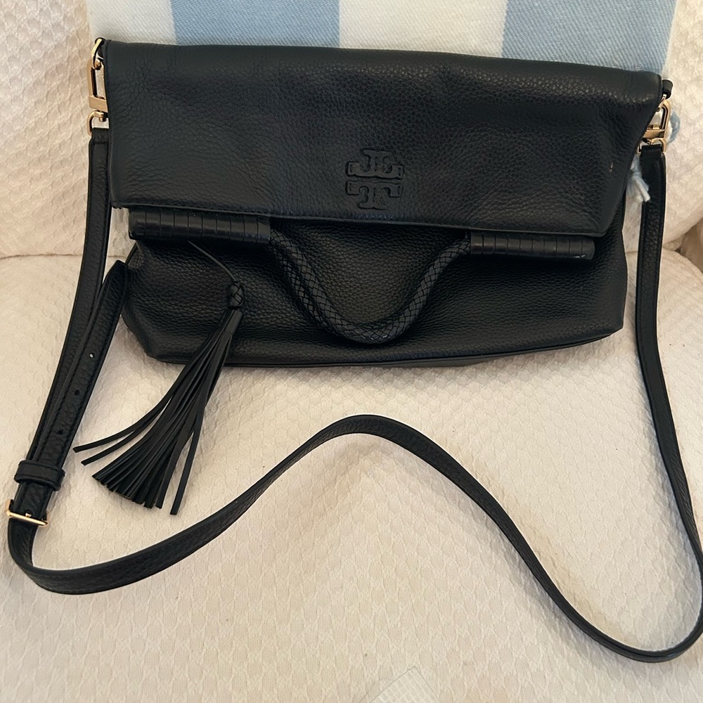 Tory Burch Black Leather Crossbody Bag